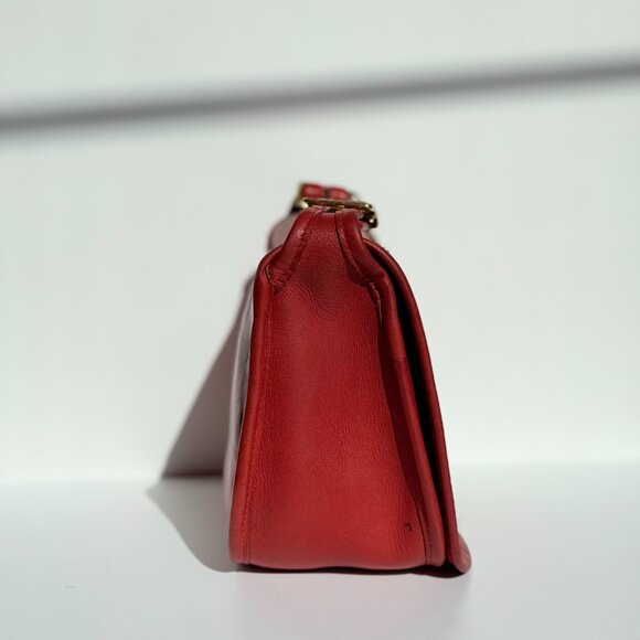 SOLD Vintage Coach Red Small Shoulder Bag 9530 - Picture 5 of 14